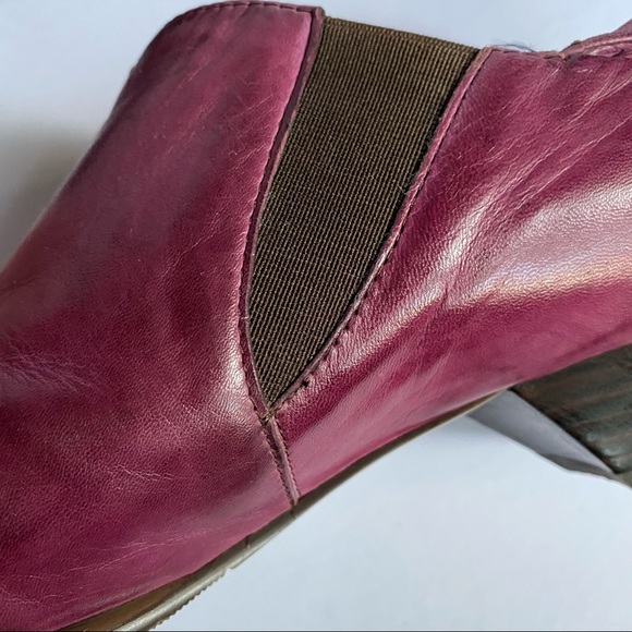 Vintage leather pumps in unique merlot colour 37.5 - Picture 8 of 10